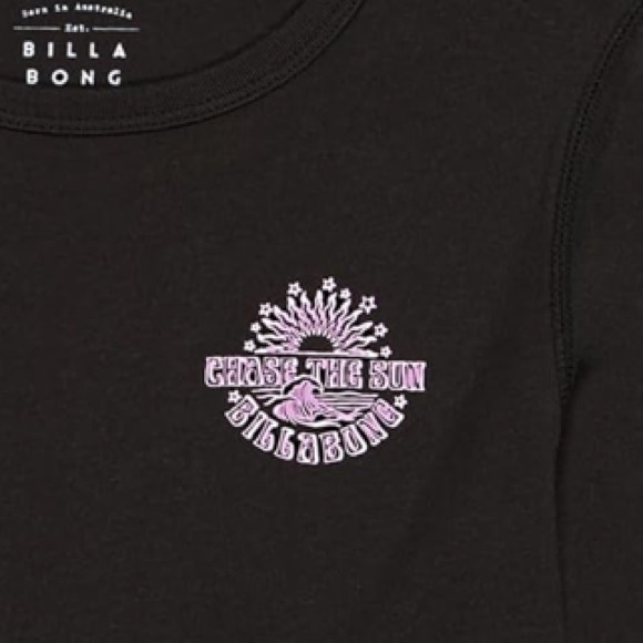 Billabong Kids Black and Purple Long Sleeve graphic  Tee - Picture 2 of 10